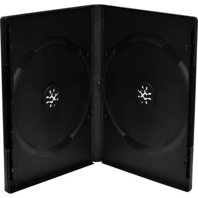 MediaRange Black DVD Case for 2 Discs - Pack of 5 MediaRange Black DVD Case for 2 Discs - Pack of 5