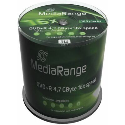 MediaRange MR443 DVD+R 4.7GB 100 pcs - DVD+R Discs MediaRange MR443 DVD+R 4.7GB 100 pcs - DVD+R Discs