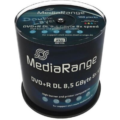 MediaRange MR471 DVD+R DL 8.5GB Double Layer - DVD MediaRange MR471 DVD+R DL 8.5GB Double Layer - DVD