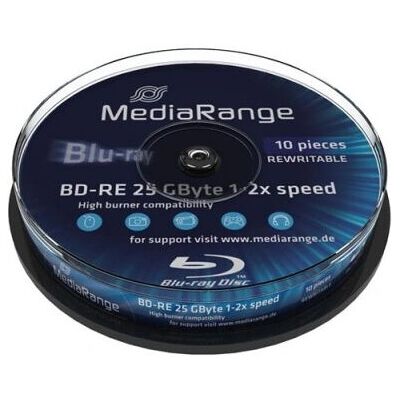MediaRange MR501 25 GB Disco Blu-ray - Riscrivibile - 10 pz MediaRange MR501 25 GB Disco Blu-ray - Riscrivibile - 10 pz