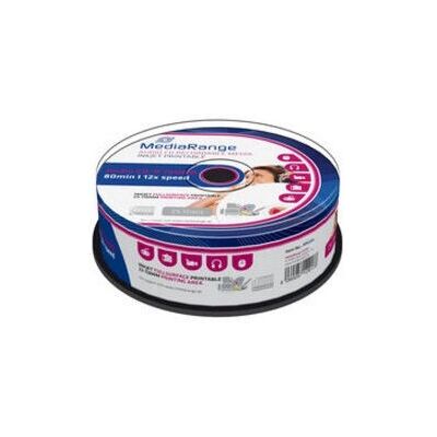 MediaRange MR224 700MB Printable CD-R - Audio 80 Min - Pack of 25 MediaRange MR224 700MB Printable CD-R - Audio 80 Min - Pack of 25