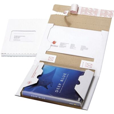 Kaiserkraft DVD-/Blu-ray-Versandbox - Selbstklebeverschluss, 140x193mm - CD/DVD-Verpackungen Kaiserkraft DVD-/Blu-ray-Versandbox - Selbstklebeverschluss, 140x193mm - CD/DVD-Verpackungen