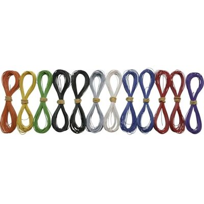 TAMS Elektronik 73-09100-12 Flerfarvet fleksibelt modelbanekabel - Elektrisk ledning TAMS Elektronik 73-09100-12 Flerfarvet fleksibelt modelbanekabel - Elektrisk ledning