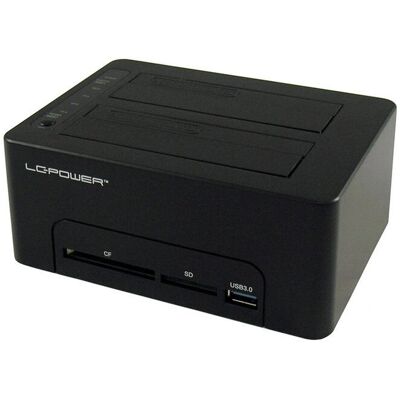 LC Power LC-DOCK-U3-CR Αποθήκευση Σταθμός - Υποστηρίζει SATA HDD/SSD 2,5/3,5 - USB 3.0 LC Power LC-DOCK-U3-CR Αποθήκευση Σταθμός - Υποστηρίζει SATA HDD/SSD 2,5/3,5 - USB 3.0