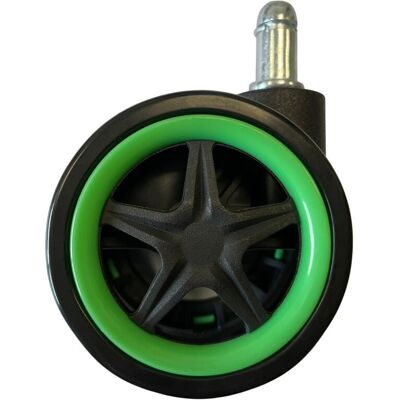 LC-Power - LC-CASTERS-8BG-DRIFT - Black - Green Plastic Castors LC-Power - LC-CASTERS-8BG-DRIFT - Black - Green Plastic Castors