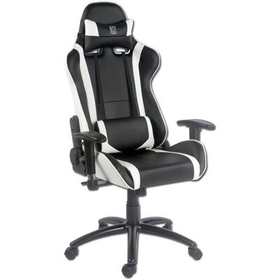 Sedia da gioco LC-Power LC-GC-2 nero bianco Sedia da gioco LC-Power LC-GC-2 nero bianco