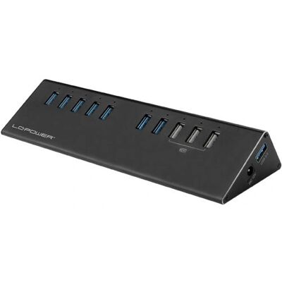 LC Power LC-HUB-ALU-2B-10 - Hub USB - 10 Porte - Nero LC Power LC-HUB-ALU-2B-10 - Hub USB - 10 Porte - Nero