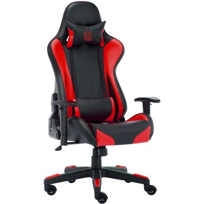 Sedia da gaming ergonomica LC-Power LC-GC-600BR - Nero/Rosso Sedia da gaming ergonomica LC-Power LC-GC-600BR - Nero/Rosso