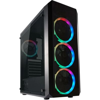 LC Power Gaming 703B - Tour Midi - Noir - Boîtier PC - Publicité LC Power Gaming 703B - Tour Midi - Noir - Boîtier PC - Publicité