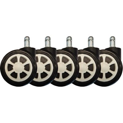 LC-Power - LC-CASTERS-3BW - Negro - Caucho - Chair Casters LC-Power - LC-CASTERS-3BW - Negro - Caucho - Chair Casters
