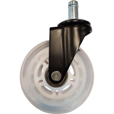 LC-Power LC-CASTERS-7BW-S Office Chair Caster - White Plastic Gears LC-Power LC-CASTERS-7BW-S Office Chair Caster - White Plastic Gears