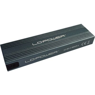 Boîtier de stockage LC-Power LC-M2-C-MULTI-3 - NVMe & SATA M.2 SSD - Publicité Boîtier de stockage LC-Power LC-M2-C-MULTI-3 - NVMe & SATA M.2 SSD - Publicité