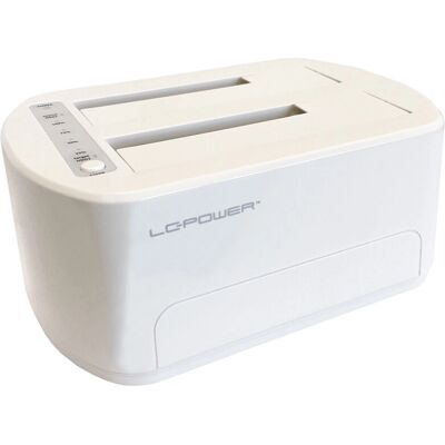 LC-Power LC-DOCK-U3-VI Stație de încărcare pentru stocare USB 3.2 Albă - Tipul de unitate de stocare: SATA LC-Power LC-DOCK-U3-VI Stație de încărcare pentru stocare USB 3.2 Albă - Tipul de unitate de stocare: SATA