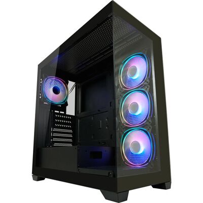 Carcasă calculator LC-Power LC-715B-ON - RGB, ATX, Micro-ATX, Mini-ITX - Negru Carcasă calculator LC-Power LC-715B-ON - RGB, ATX, Micro-ATX, Mini-ITX - Negru