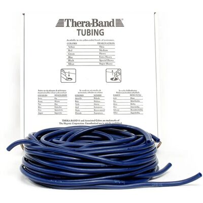 Thera-Band Tubing - Blau - Extra Stark - Fitness Schlauch Thera-Band Tubing - Blau - Extra Stark - Fitness Schlauch