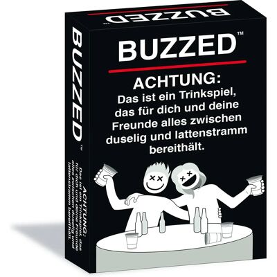 Huch! Buzzed Juego de fiesta - Negro/Blanco - Juego de cartas social Huch! Buzzed Juego de fiesta - Negro/Blanco - Juego de cartas social