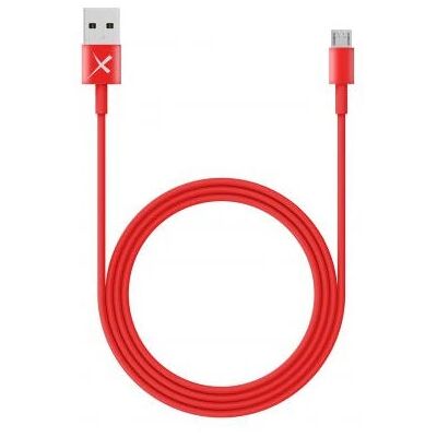XLayer 214096 USB Kabel - Micro-USB naar USB-A 1m - Rood XLayer 214096 USB Kabel - Micro-USB naar USB-A 1m - Rood