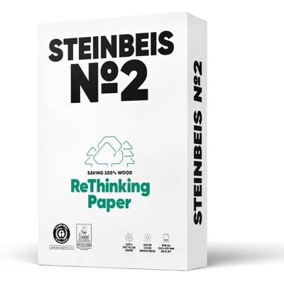 Steinbeis No. 2 Recyclingpapier A4 80g - Kopieerpapier Steinbeis No. 2 Recyclingpapier A4 80g - Kopieerpapier