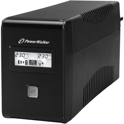 Sistema di alimentazione ininterrotta PowerWalker - 650 VA - Nero Sistema di alimentazione ininterrotta PowerWalker - 650 VA - Nero
