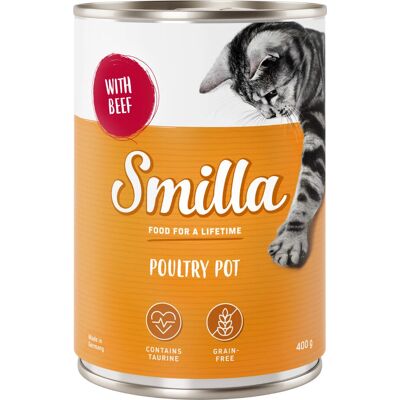 Smilla Delikatne Drób - Mokra karma bez zbóż i glutenu - 24 x 400g Smilla Delikatne Drób - Mokra karma bez zbóż i glutenu - 24 x 400g