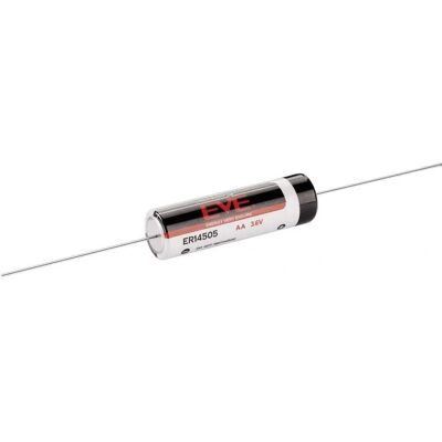 EVE ER14505P AA Lithium Battery 2600mAh 3.6V Axial Lead EVE ER14505P AA Lithium Battery 2600mAh 3.6V Axial Lead