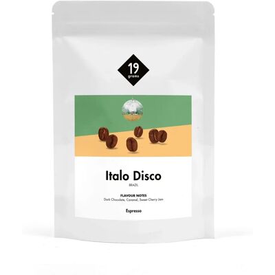 19grams Italo Disco Espresso - 250 g Ganze Bohne - Intensität 5/6 19grams Italo Disco Espresso - 250 g Ganze Bohne - Intensität 5/6