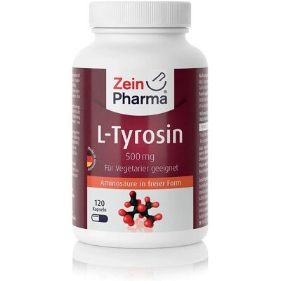 Zein Pharma L-Tyrosin 500 mg - Vegan Kapseln Zein Pharma L-Tyrosin 500 mg - Vegan Kapseln