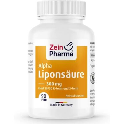 Zein Pharma, Nahrungsergänzungsmittel, Alpha-Liponsäure 300 mg Kapseln, 90 St. Zein Pharma, Nahrungsergänzungsmittel, Alpha-Liponsäure 300 mg Kapseln, 90 St.