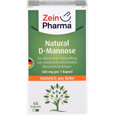 Zein Pharma Natürliche D-Mannose 500mg Kapseln - Harnwegsgesundheit Zein Pharma Natürliche D-Mannose 500mg Kapseln - Harnwegsgesundheit
