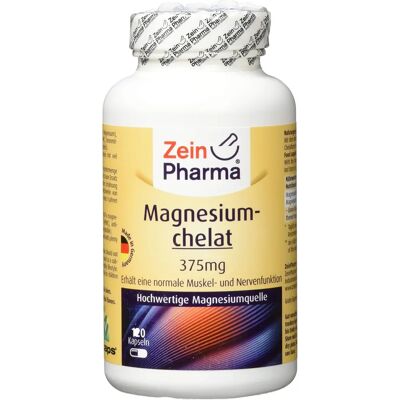 ZeinPharma Magnesium Chelate 375mg - Vegan, Glutenfrei - Gut Verträglich ZeinPharma Magnesium Chelate 375mg - Vegan, Glutenfrei - Gut Verträglich