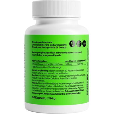 Zein Pharma Graviola 500mg 90 Capsules - Supplements Zein Pharma Graviola 500mg 90 Capsules - Supplements