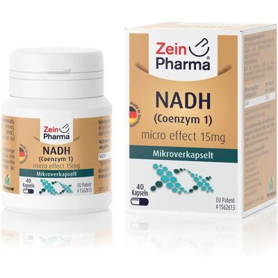 Zein Pharma NADH Coenzima 15mg - Vegano, 40 Cápsulas Zein Pharma NADH Coenzima 15mg - Vegano, 40 Cápsulas