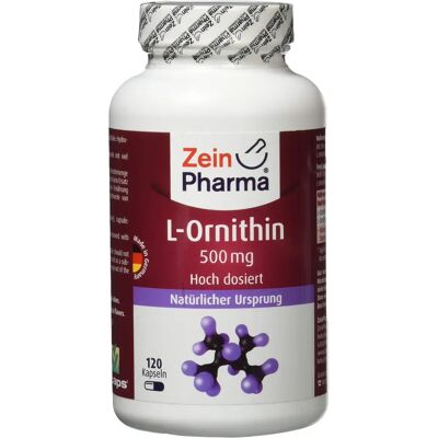 Zein Pharma L-Ornithine - Natural Fermentation - 120 capsules Zein Pharma L-Ornithine - Natural Fermentation - 120 capsules