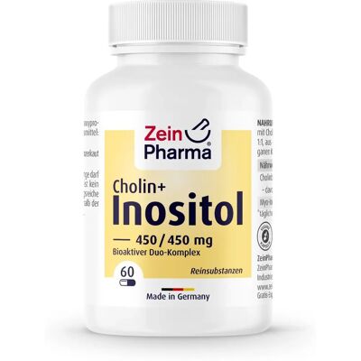 Zein Pharma Cholin-Inositol 450/450 mg - Veganes Nahrungsergänzungsmittel Zein Pharma Cholin-Inositol 450/450 mg - Veganes Nahrungsergänzungsmittel