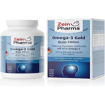 ZeinPharma Omega-3 Gold Brain Edition - Gehirnfunktion ZeinPharma Omega-3 Gold Brain Edition - Gehirnfunktion