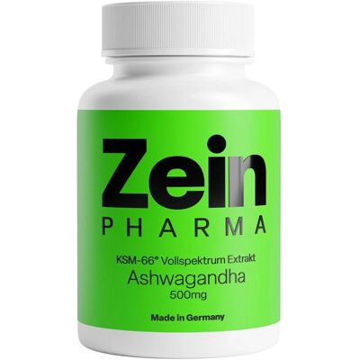 ZeinPharma Ashwagandha Extrakt 500 mg Kapseln aus Kräutern 120 KAP - Hochkonzentriert - Bioverfügbar ZeinPharma Ashwagandha Extrakt 500 mg Kapseln aus Kräutern 120 KAP - Hochkonzentriert - Bioverfügbar