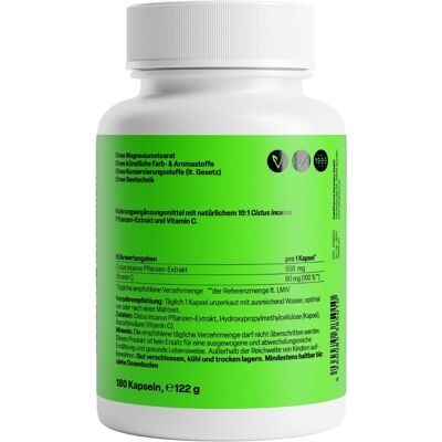 Zein Pharma Cistus incanus + Vitamin C - Nahrungsergänzung Zein Pharma Cistus incanus + Vitamin C - Nahrungsergänzung