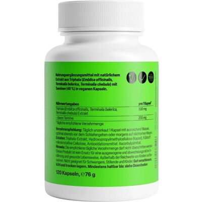 ZeinPharma Triphala Extrakt 500mg - Nahrungsergänzung ZeinPharma Triphala Extrakt 500mg - Nahrungsergänzung