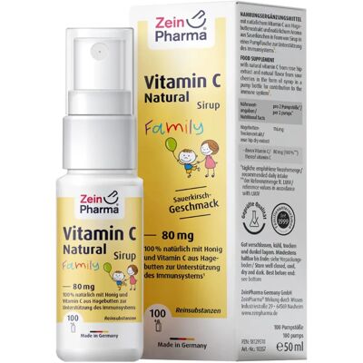 ZeinPharma Vitamin C Natural 80 mg Familien Sirup - Vitamine und Nahrungsergänzung ZeinPharma Vitamin C Natural 80 mg Familien Sirup - Vitamine und Nahrungsergänzung