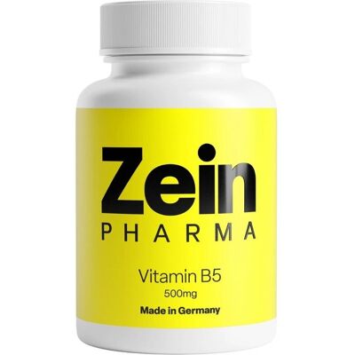 ZeinPharma Vitamin B5 Forte - 500 mg - 120 Kapseln - Nahrungsergänzung ZeinPharma Vitamin B5 Forte - 500 mg - 120 Kapseln - Nahrungsergänzung