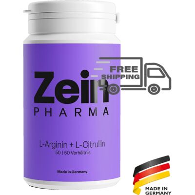 Zein Pharma L-Arginine + L-Citrulline 180g Supplement Zein Pharma L-Arginine + L-Citrulline 180g Supplement