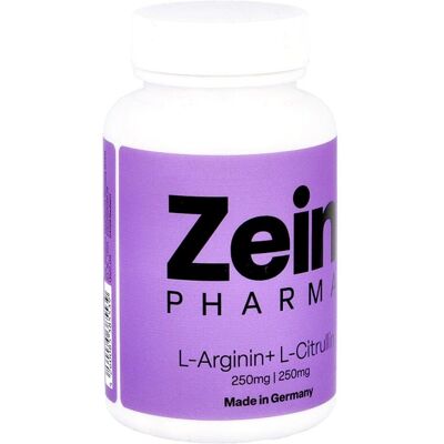 Zein Pharma - L-Arginin + L-Citrullin, 500 mg - 90 Kapseln Zein Pharma - L-Arginin + L-Citrullin, 500 mg - 90 Kapseln