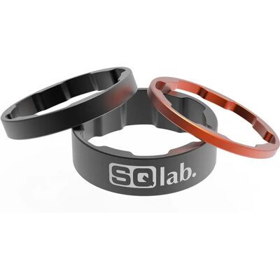 SQlab Modell 1/8" EU Abstandssatz - Verstellbare Lenkerhöhe - Aluminium SQlab Modell 1/8" EU Abstandssatz - Verstellbare Lenkerhöhe - Aluminium
