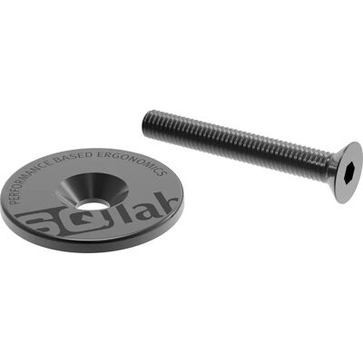 Cap Ahead de SQlab - Noir, 1 1/8, Plat, Accessoire léger pour vélo Cap Ahead de SQlab - Noir, 1 1/8, Plat, Accessoire léger pour vélo