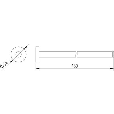 Avenarius Model 200 Serie 200 Handdoekhouder in chroom - Handdoekhouder Avenarius Model 200 Serie 200 Handdoekhouder in chroom - Handdoekhouder