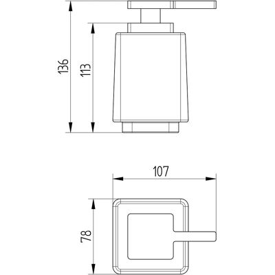 Avenarius 480 Zeepdispenser - Wandmontage - 350 ml capaciteit Avenarius 480 Zeepdispenser - Wandmontage - 350 ml capaciteit