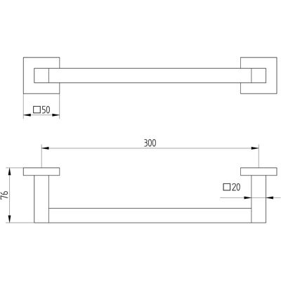 Avenarius Serie 420 Tub Handle 30 cm - Tub Handle Avenarius Serie 420 Tub Handle 30 cm - Tub Handle