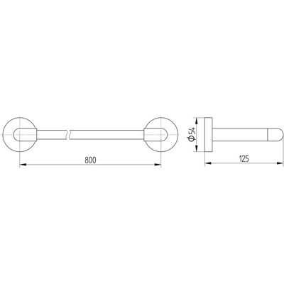 Avenarius Serie 200 Doppelter Badetuchhalter - Badetuchhalter Avenarius Serie 200 Doppelter Badetuchhalter - Badetuchhalter