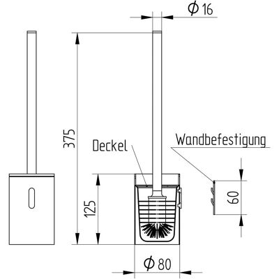 Avenarius Toilettenbürstengarnitur - Wand- und Standmodell Avenarius Toilettenbürstengarnitur - Wand- und Standmodell
