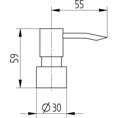 Vervangingspomp voor Serie 200 Zeepdispenser - Pomp Vervangingspomp voor Serie 200 Zeepdispenser - Pomp